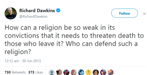 dawkins tweet